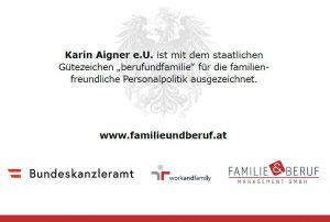 Auszeichnung Spar Aigner wird als familienfreundliches Unternehmen von der BM Gabriele Raab ausgezeichnet. 