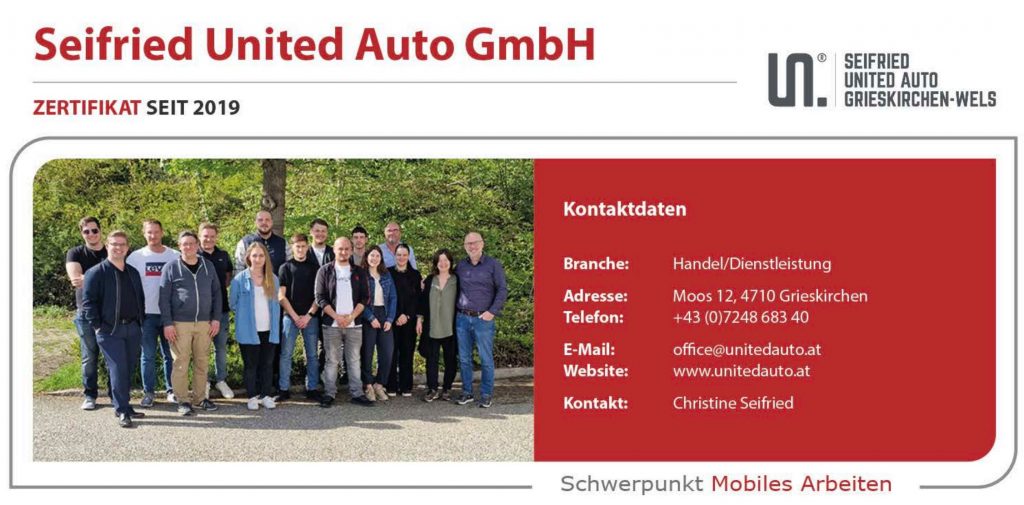 Festbroschüre und Jahrbuch 2023/2024 Autohaus SEIFRIED UNITED AUTO von der BM Gabriele Raab ausgezeichnet. | Potenzialfinder.com und Dr. Sabine Wölbl gratulieren sehr herzlich!